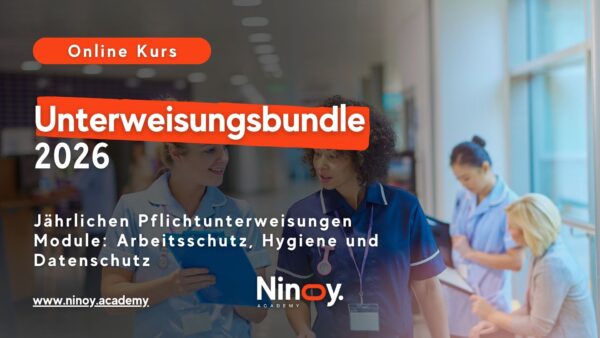 Coverbild digitales Unterweisungsbundle 2026 für Arbeitsschutz, Hygiene und Datenschutz